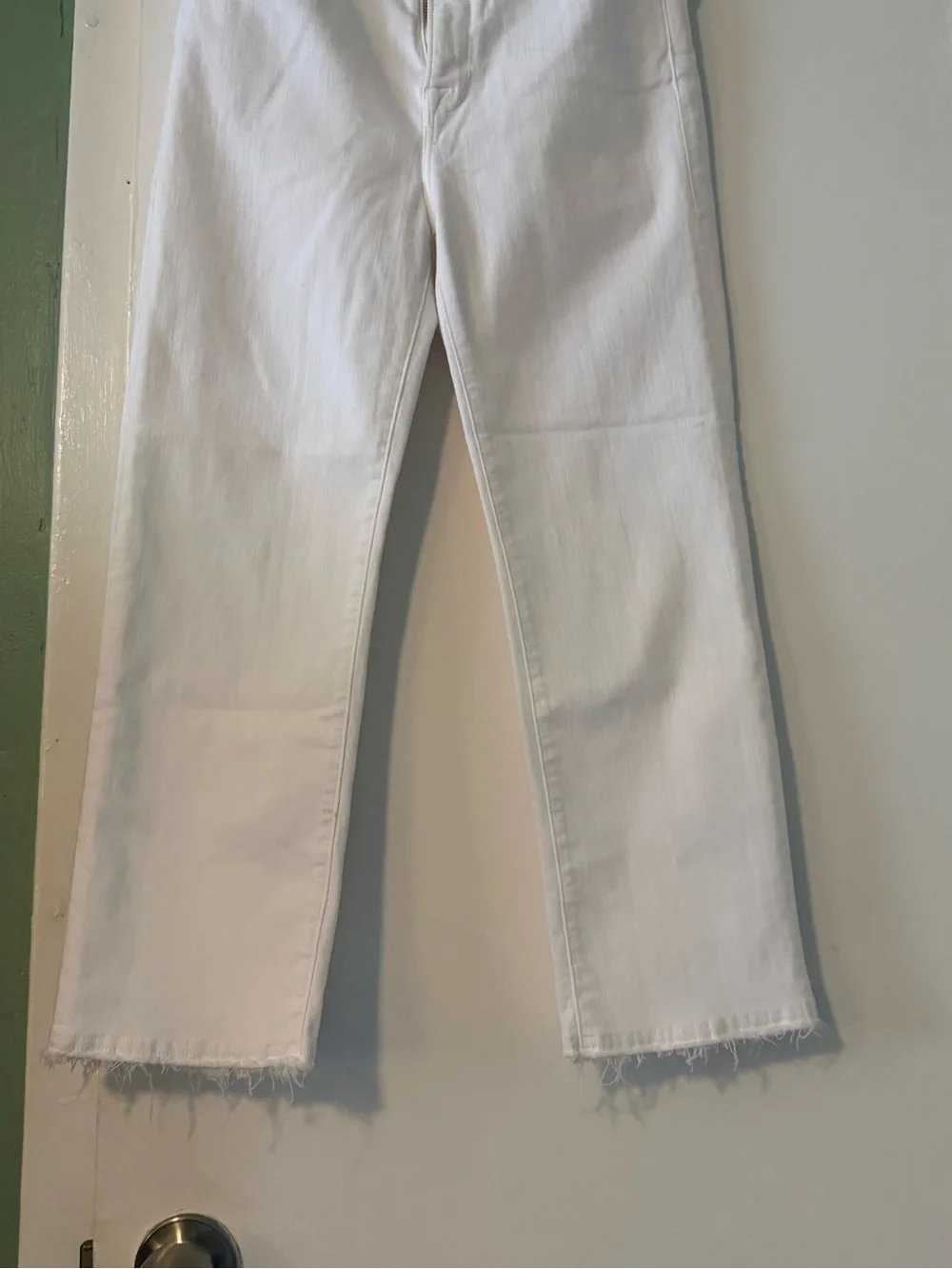FRAME Le High Straight White Jeans SIZE 26
